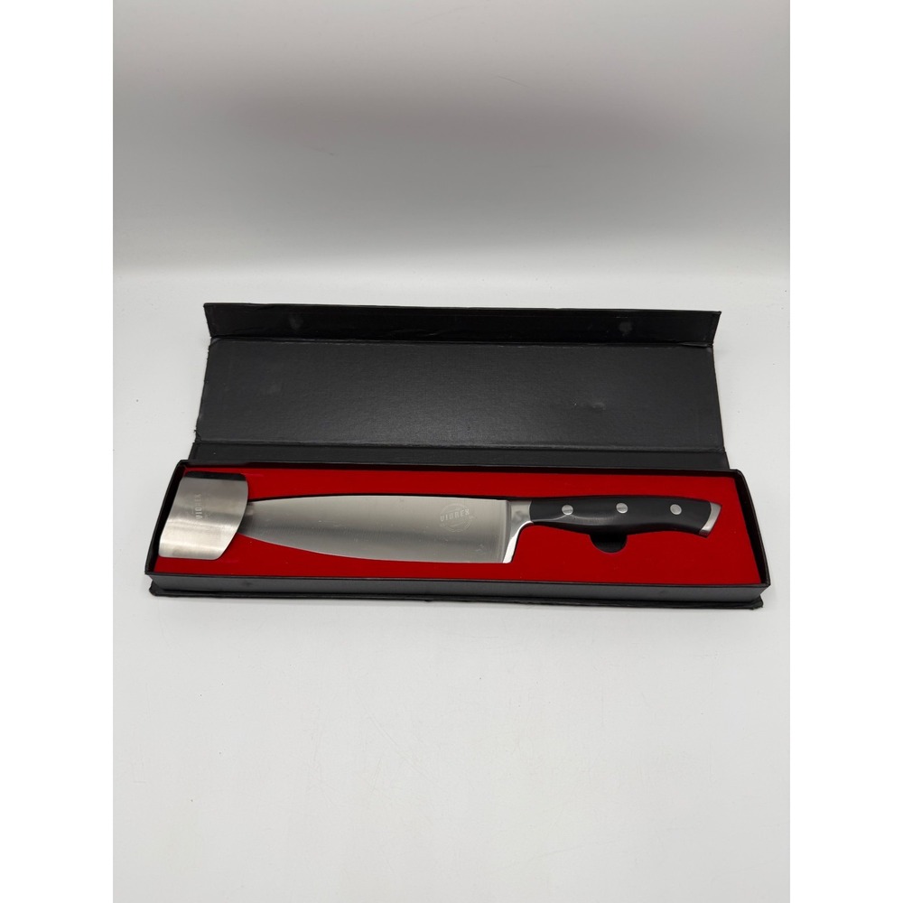 Viorex Pro Chef Knife 8in German Steel Hand Guard Finger Protector AS IS